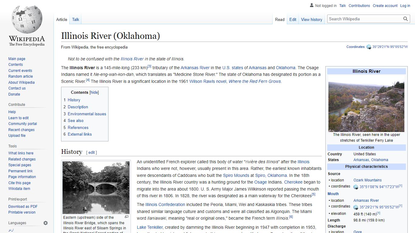 Illinois River (Oklahoma) - Wikipedia